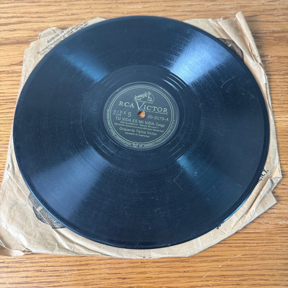 RCA Victor‎ Tango Orquesta Tipica Victor Osvaldo Fresedo 78 RPM Record